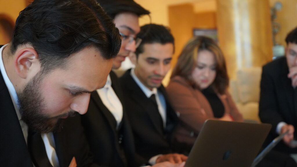 Team meeting to discuss strategy